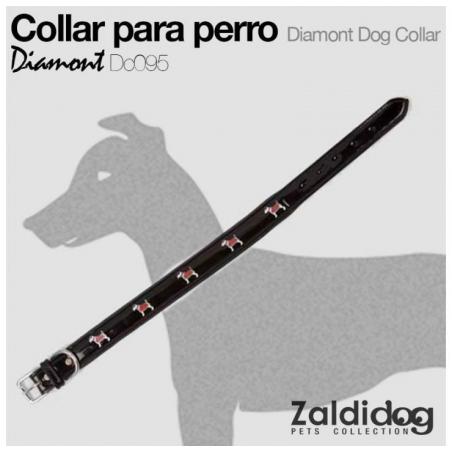  Perro Collar Diamont Dc095 Negro