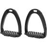 Safety Stirrups Blk/Silv Matt