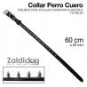  Perro Collar Cuero Tc786.18 55cm X 18mm Negro
