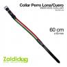  Perro Collar Lona/cuero Tc791.19 60cm X 19mm