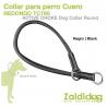  Perro Collar Cuero Redondo Tc790 33cm X 13mm Negro