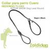  Perro Correa Cuero Redondo Tl1001 140cm X 13mm Negro
