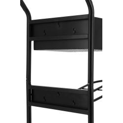 Short Trolley W/Basket Black