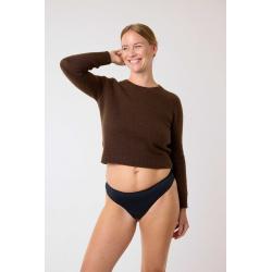 Aphrodite Thong Light Black Xs