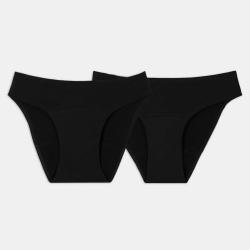 Pack 2 Pant.med+Heav.black S
