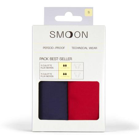 Pack 2 Pant.medium Blue+Red S