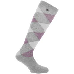 Sock.argyle Grey/Lilas 35-38
