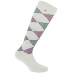 Sock.argyle Grey/Lilas 35-38