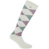 Sock.argyle Grey/Lilas 35-38