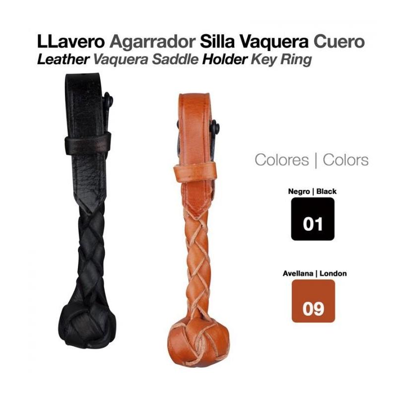  Llavero Agarrador Silla Vaquera Cuero