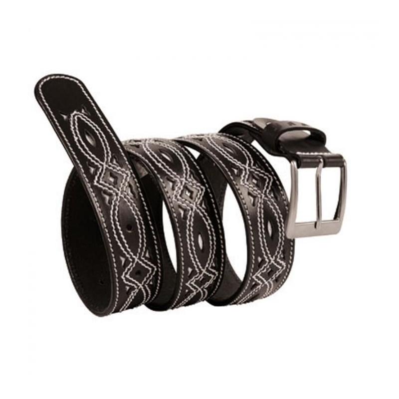  Cinturón Cuero Caballero C/adornos 38/35