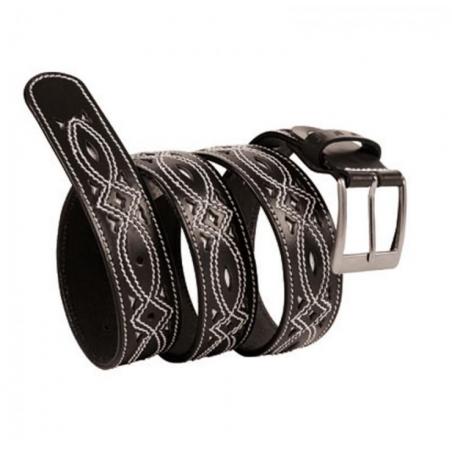  Cinturón Cuero Caballero C/adornos 38/35