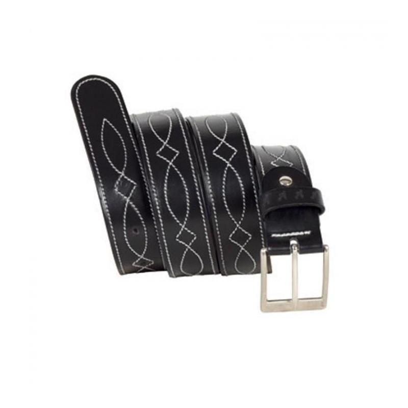  Cinturón Cuero Caballero C/adornos 41/35