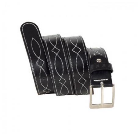  Cinturón Cuero Caballero C/adornos 41/35