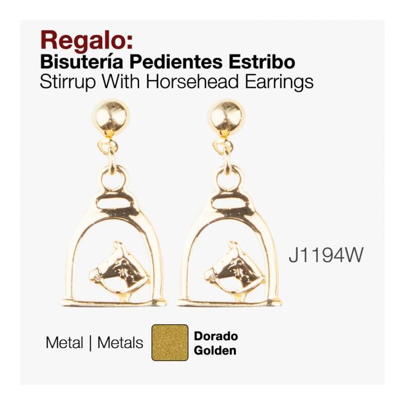  Regalo Bisutería Pendientes Estribo J1194w