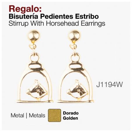  Regalo Bisutería Pendientes Estribo J1194w