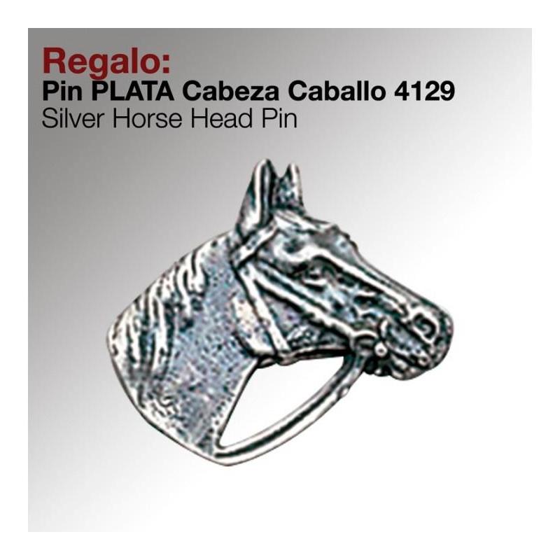  Regalo Pin -plata- Cabeza Caballo 4129