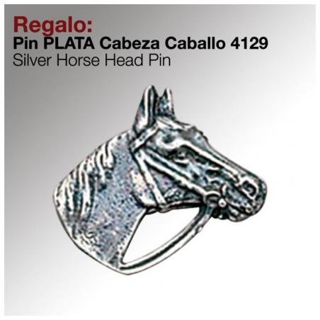  Regalo Pin -plata- Cabeza Caballo 4129