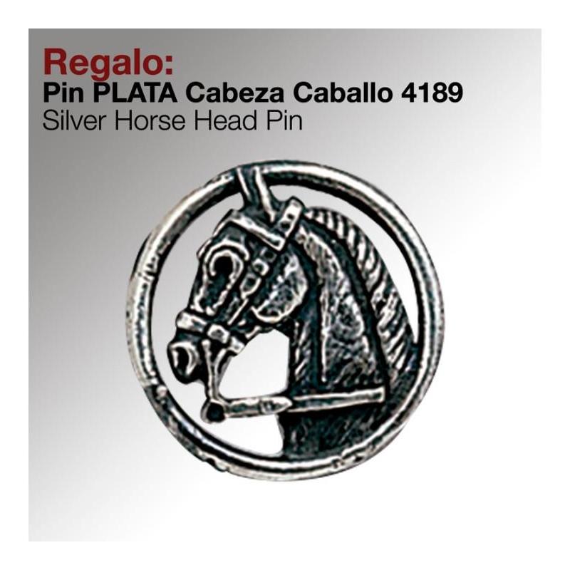  Regalo Pin -plata- Cabeza Caballo 4189