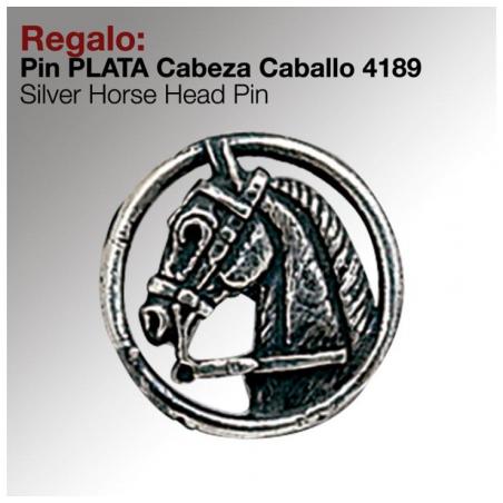  Regalo Pin -plata- Cabeza Caballo 4189