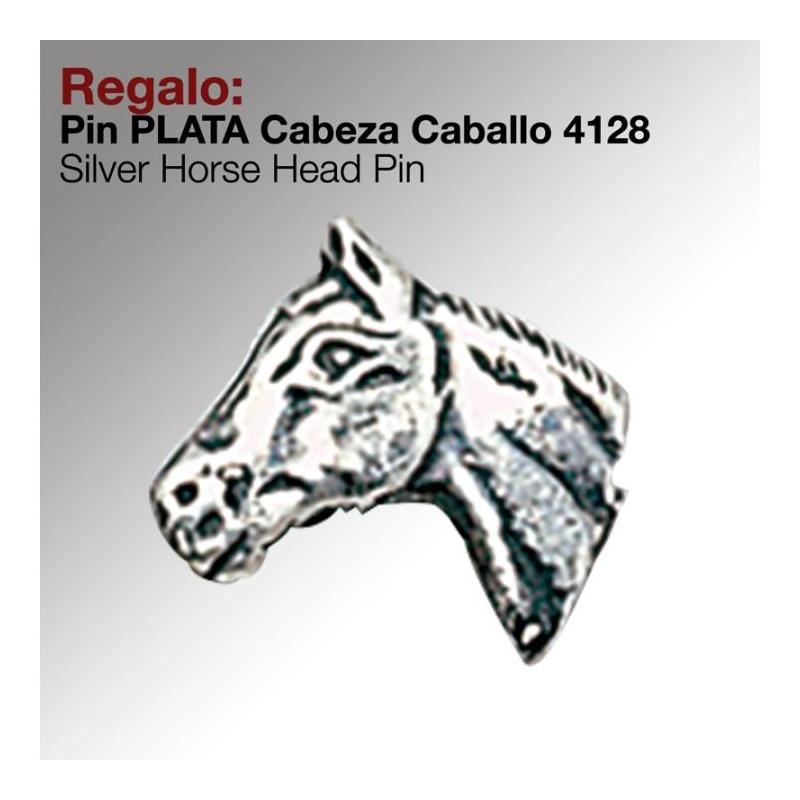  Regalo Pin -plata- Cabeza Caballo 4128