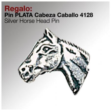  Regalo Pin -plata- Cabeza Caballo 4128