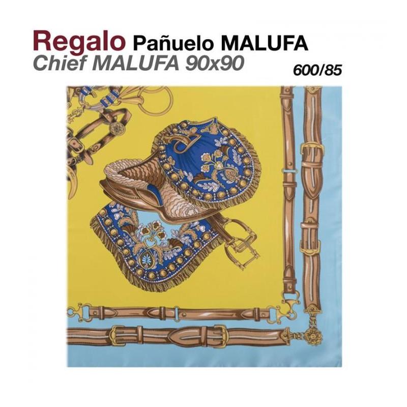  Regalo Pañuelo Malufa 90x90 600/85 Mostaza