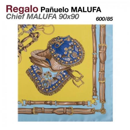  Regalo Pañuelo Malufa 90x90 600/85 Mostaza