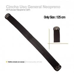  Cincha Uso General Neopreno Económica Negro 125cm