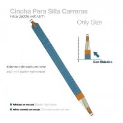  Cincha Para Silla Carreras Lona Azul Castecus