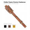  Collar Cuero Cromo Castecus