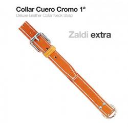  Collar Cuero Cromo 1ª Zaldi Extra