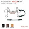 Correa Puente Pelham Cuero  Par