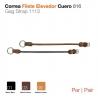 Correa Filete Elevador Cuero 816 Par