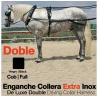 Enganche Collera Extra Inox Doble Negro