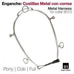  Enganche Costillas Metal Con Correa Negro