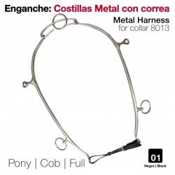  Enganche Costillas Metal Con Correa Negro