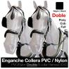  Enganche Collera Pvc/nylon Doble Negro