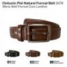  Cinturón Piel Natural Formal Belt 3476