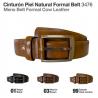  Cinturón Piel Natural Formal Belt 3476
