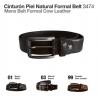  Cinturón Piel Natural Formal Belt 3474