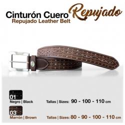  Cinturón Cuero Repujado