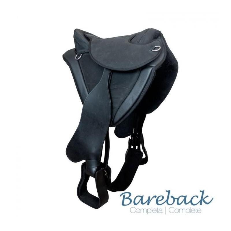  Silla Marcha Bareback Completa Negro
