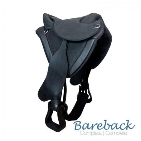  Silla Marcha Bareback Completa Negro