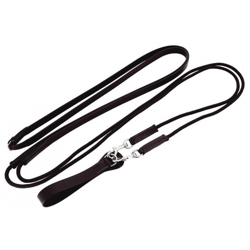 Riendas alemanas de cuero/cuerda NORTON PRO
