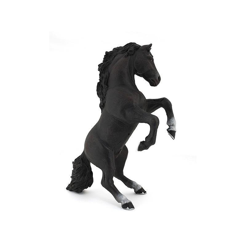 Caballo encabritado negro PAPO