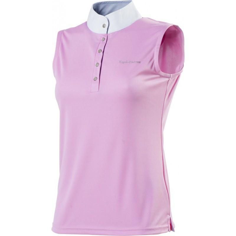 Polo EQUITHÈME "Mesh", sin mangas