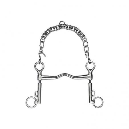 Bocado FEELING de polo de acero inoxidable satén con cama corta