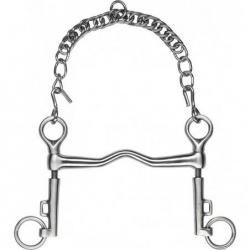Bocado FEELING de polo de acero inoxidable satén con cama corta