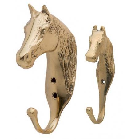  Percha Cabeza Caballo Laton